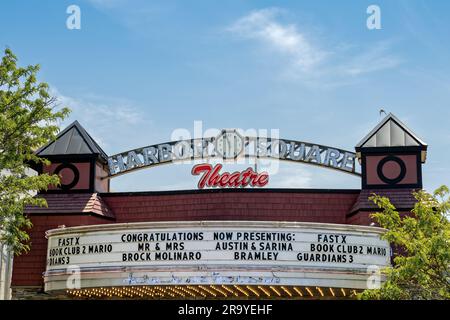 Stone Harbour, NJ - 25 mai 2023: Harbour Square Theatre fait partie du groupe de divertissements de Town Square dans le sud de New Jersay Banque D'Images