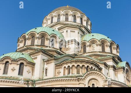 St. Cathédrale Alexander Nevsky, St. Place Alexandre Nevsky, Centre ville, Sofia, République de Bulgarie Banque D'Images