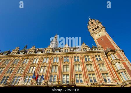 Chambre de Commerce, Lille, Nord pas de Calais, France, Tour Bell Banque D'Images