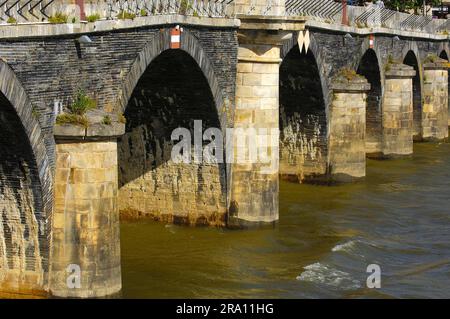 Pont de Verdun, pont, pont, rivière Maine, Angers, Maine-et-Loire, pays de la Loire, France Banque D'Images