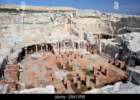 Spa, Kourion, ancienne ville en ruines, République de Chypre Banque D'Images