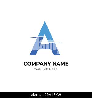 Lettre moderne Un concept de logo Illustration de Vecteur