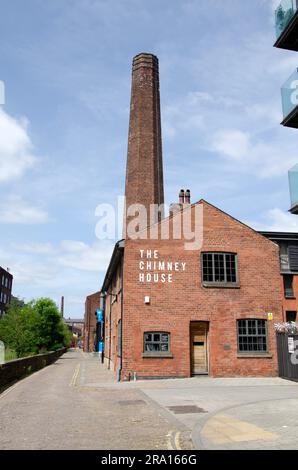 The Chimney House au musée de l'île de Kelham. Ancienne cheminée Banque D'Images