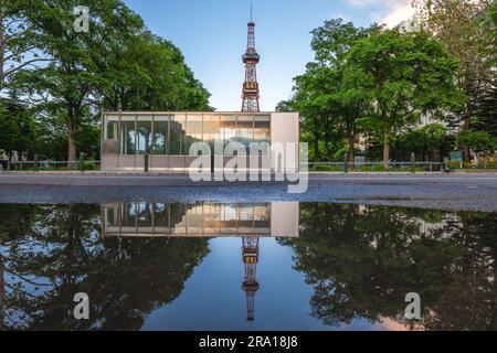 Tour de télévision Sapporo au parc Odori, à Sapporo, Hokkaido, Japon Banque D'Images