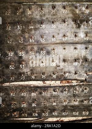 la texture de l'ancien accueil de l'hôtel est un bel arrière-plan Banque D'Images