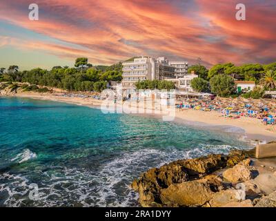 Vue de Son Moll, Cala Ratjada Banque D'Images