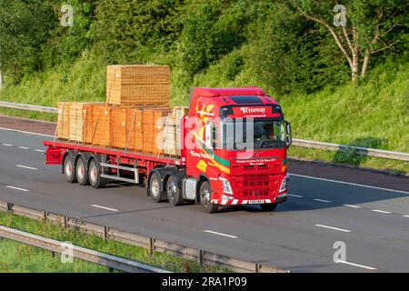 TREEWAY FELING LTD transport, compagnie de transport; Treeway Fencing New livrée 2020 VOLVO FH Engine Size 12777 cc Banque D'Images