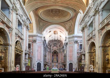 Portugal, Lisbonne, largo de Graca, intérieur de l'église Graca (Igreja Paroquial da Graça) Banque D'Images