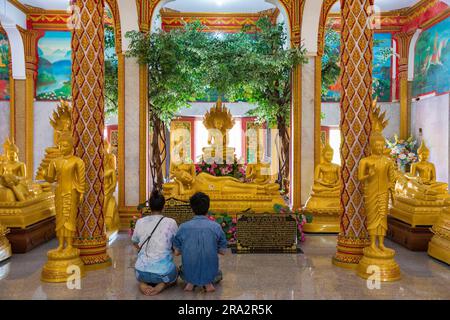 Thaïlande, province de Phuket, Chalong, temple de Wat Chalong Banque D'Images