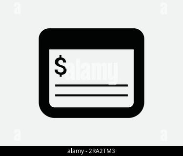 Icône de chéquier Check Book Check Checkbook Banque Banque Banque argent paiement Finance richesse argent comptant Noir blanc graphique Clipart Graphisme symbole signe Vector EPS Illustration de Vecteur