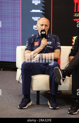 TOST Franz (aut), Team principal de la Scuderia AlphaTauri, portrait de la Formule 1 Rolex Grosser Preis von Osterreich, Grand Prix autrichien 2023, 2023 9th tour du Championnat du monde de Formule 1 2023 de 30 juin à 2 juillet 2023 sur l'anneau de taureau rouge, à Spielberg, Autriche Banque D'Images