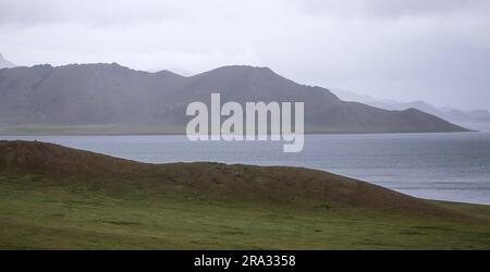 Lac Terkhiin Tsagaan Nuur Banque D'Images