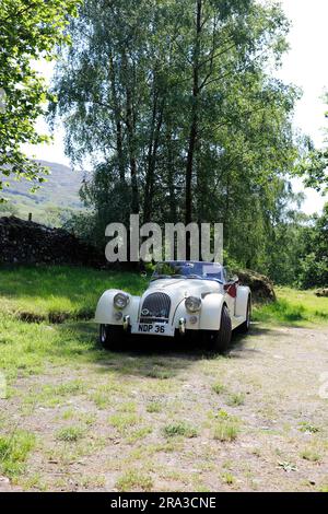 Morgan 4/4 voiture de sport à Satterthwaite dans le district de English Lake Banque D'Images