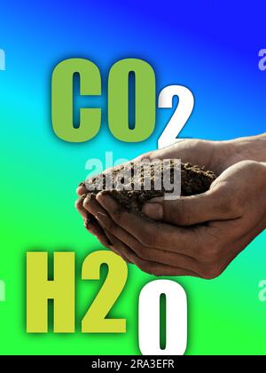 Bruit de fond CO2 hd Banque D'Images