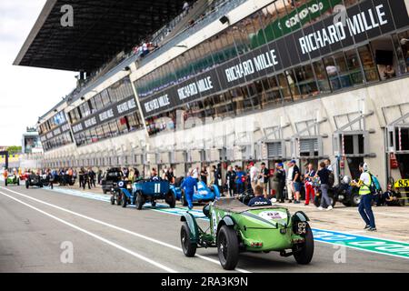 Le Mans, France. 30th juin 2023. 82 PELLETT (gbr), Talbot AV105 G054 1931, pitlane, branding pendant la Classique du Mans 2023 de 1 juillet à 3, 2023 sur le circuit des 24 heures du Mans, au Mans, France - photo Paul Vaicle/DPPI crédit: DPPI Media/Alay Live News Banque D'Images