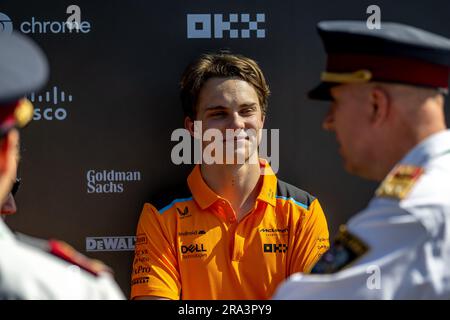 RED BULL RING, AUTRICHE - JUIN 29 : Oscar Piastri, McLaren F1 MCL60 pendant le Grand Prix autrichien au Red Bull Ring jeudi 29 juin 2023 à Spielberg, Autriche. (Photo de Michael Potts/BSR Agency) Banque D'Images