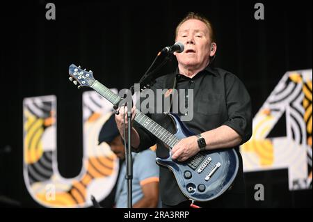 UB40 , en train de jouer à l'hippodrome de Doncaster , Doncaster , Royaume-Uni , 30.06.2023 Banque D'Images