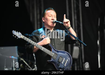 UB40 , en train de jouer à l'hippodrome de Doncaster , Doncaster , Royaume-Uni , 30.06.2023 Banque D'Images