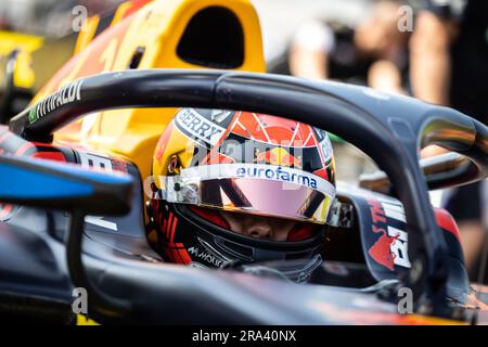 Spielberg, Autriche. 30th juin 2023. FITTIPALDI Enzo (BRA), Rodin Carlin, Dallara F2, portrait lors de la ronde 7th du Championnat de Formule 2 de la FIA 2023 de 30 juin à 2 juillet 2023 sur l'anneau de taureau rouge, à Spielberg, Autriche - photo Diederik van der Laan/Dutch photo Agency/DPPI crédit: DPPI Media/Alay Live News Banque D'Images