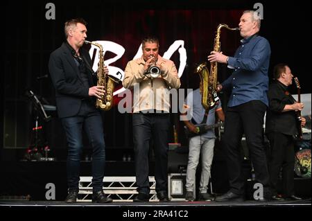 30 juin 2023, Doncaster, Yorkshire du Sud, U.K: UB40 , Représentation à Doncaster Racecourse , Doncaster , Royaume-Uni , 30.06.2023 (Credit image: © Robin Burns/ZUMA Press Wire) USAGE ÉDITORIAL SEULEMENT! Non destiné À un usage commercial ! Banque D'Images