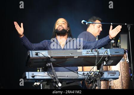 30 juin 2023, Doncaster, Yorkshire du Sud, U.K: UB40 , Représentation à Doncaster Racecourse , Doncaster , Royaume-Uni , 30.06.2023 (Credit image: © Robin Burns/ZUMA Press Wire) USAGE ÉDITORIAL SEULEMENT! Non destiné À un usage commercial ! Banque D'Images