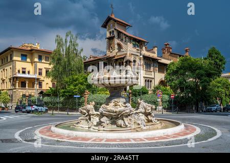 Villino delle Fate, quartier du Coppede, Rome, Lazio, Italie Banque D'Images