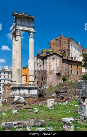 Temple d'Apollon Sosianus, Campus Martius, Rome, Latium, Italie Banque D'Images