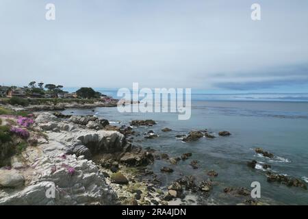 Photo aérienne de Lovers point à Monterey, Californie Banque D'Images