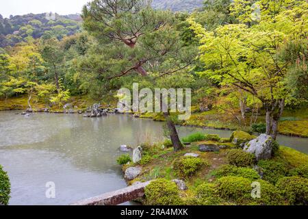 Kyoto,Japon,2023, jardin de l'étang Sogenchi au jardin du temple Tenryu-ji, site du patrimoine mondial de l'UNESCO, Kyoto,Japon,Asie Banque D'Images