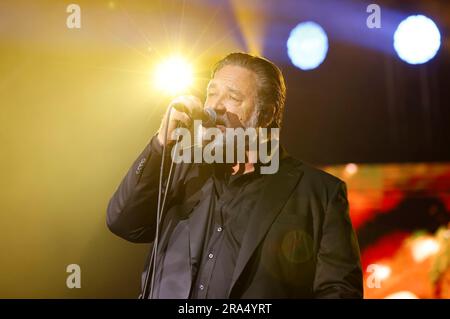 Russell Crowe vit BEI einem Konzert auf dem 57. Internationalen Filmfestival Karlovy Vary 2023 im Hotel Thermal. Karlsbad, 30.06.2023 Banque D'Images