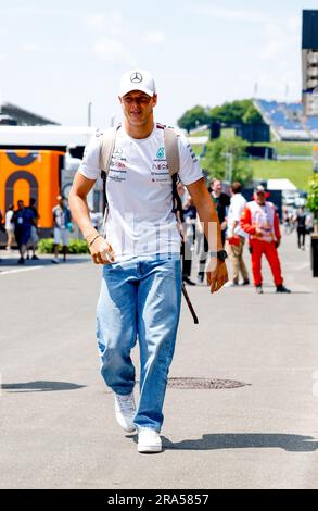 SCHUMACHER Mick (ger), pilote de réserve de l'écurie Mercedes AMG F1, portrait lors de la Formule 1 Rolex Grosser 2023 Preis von Osterreich, Grand Prix d'Autriche 2023, 9th tours du Championnat du monde de Formule 1 2023 de 30 juin à 2 juillet 2023 sur l'anneau de taureau rouge, à Spielberg, en Autriche Banque D'Images