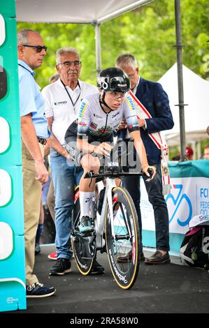 Chianciano terme, Italie. 30th juin 2023. BERNARDI Emma (ITA) YITeam. MENDELSPECK - Giro d'Italia femmes - première étape à Chianciano terme pendant la phase 1 - Giro d'Italia, Giro d'Italia in Chianciano terme, Italie, 30 juin 2023 crédit: Agence de photo indépendante/Alamy Live News Banque D'Images