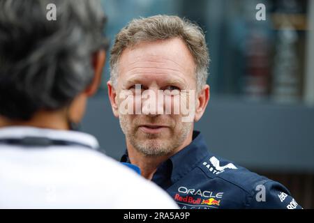 Spielberg, Autriche. 30 juin 2023. Formule 1 Rolex Grand Prix autrichien au Red Bull Ring, Autriche. Photo : Christian Horner, directeur de l'équipe d'Oracle Red Bull Racing après les qualifications © Piotr Zajac/Alamy Live News Banque D'Images