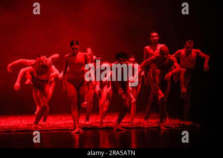 Pula, Croatie. 30th juin 2023. Des danseurs se produisent pendant la parade du ballet dans le cadre de l'été culturel Pula au Théâtre national Istrien de Pula, en Croatie, sur 30 juin 2023. Photo: Srecko Niketic/PIXSELL crédit: Pixsell/Alay Live News Banque D'Images