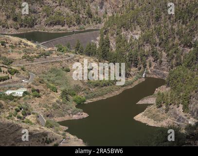 Gran Canaria, vallée d'Agaete au nord-ouest de l'île Banque D'Images