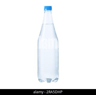 Bouteille d'eau potable isolée sur blanc Banque D'Images