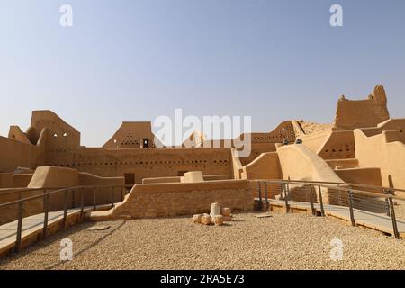 Al Diriyah ancienne capitale . Riyad Arabie Saoudite - ruines de Diriyah - culture saoudienne. Journée nationale Banque D'Images