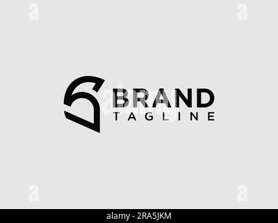 Le design lettre S est combiné avec le casque spartien abstrait. Adapté aux entreprises de tous secteurs, idéal pour les entreprises du secteur de la défense, Illustration de Vecteur