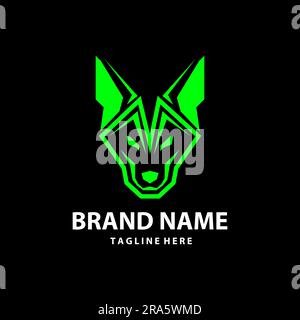 ligne de tête de renard moderne logo symbole icône vecteur graphique conception Illustration de Vecteur