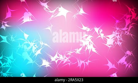 Texture de belles fêtes polygonales circulaires cosmiques magiques multicolores colorés lointains bleu vif violet marbré formes géométriques tourbillonnantes, li Illustration de Vecteur