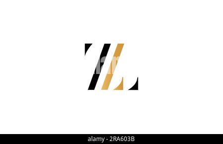 ZL, LZ, lettres abstraites logo Monogram Illustration de Vecteur