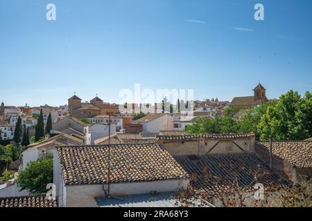 Ubeda Skyline avec Casa de las Torres et Eglise de San Pedro - Ubeda, Jaen, Espagne Banque D'Images