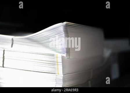 Impression maison procédé d'impression intérieur machines papier Banque D'Images