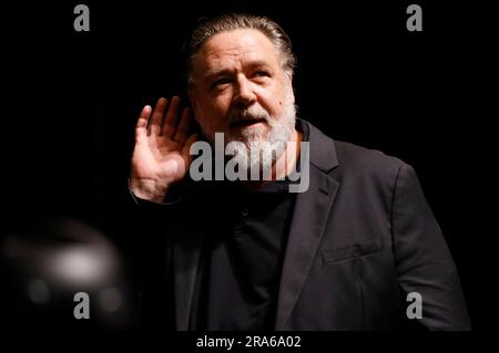 Russell Crowe Beim Trial screening des Kinofilm 'Maître et Commandant: L'extrême du monde / Maître et Commandant: Bis ans Ende der Welt' auf dem 57. Internationalen Filmfestival Karlovy Vary 2023 im Hotel Thermal. Karlsbad, 01.07.2023 Banque D'Images