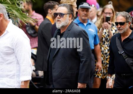 Russell Crowe Beim Trial screening des Kinofilm 'Maître et Commandant: L'extrême du monde / Maître et Commandant: Bis ans Ende der Welt' auf dem 57. Internationalen Filmfestival Karlovy Vary 2023 im Hotel Thermal. Karlsbad, 01.07.2023 Banque D'Images