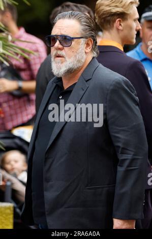 Russell Crowe Beim Trial screening des Kinofilm 'Maître et Commandant: L'extrême du monde / Maître et Commandant: Bis ans Ende der Welt' auf dem 57. Internationalen Filmfestival Karlovy Vary 2023 im Hotel Thermal. Karlsbad, 01.07.2023 Banque D'Images