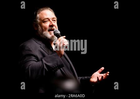 Russell Crowe Beim Trial screening des Kinofilm 'Maître et Commandant: L'extrême du monde / Maître et Commandant: Bis ans Ende der Welt' auf dem 57. Internationalen Filmfestival Karlovy Vary 2023 im Hotel Thermal. Karlsbad, 01.07.2023 Banque D'Images