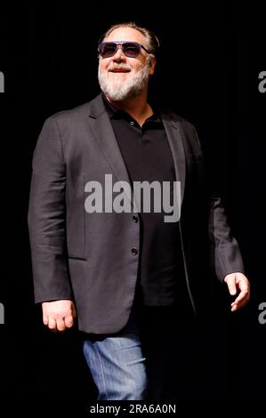 Russell Crowe Beim Trial screening des Kinofilm 'Maître et Commandant: L'extrême du monde / Maître et Commandant: Bis ans Ende der Welt' auf dem 57. Internationalen Filmfestival Karlovy Vary 2023 im Hotel Thermal. Karlsbad, 01.07.2023 Banque D'Images