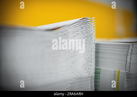 Impression maison procédé d'impression intérieur machines papier Banque D'Images