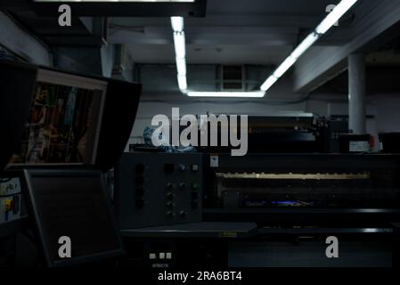 Impression maison procédé d'impression intérieur machines papier Banque D'Images